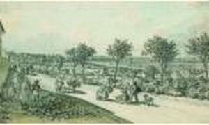 Route Aux Environs De Paris by Georges Michel