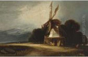 'le Moulin Pres Saint Gervais' by Georges Michel