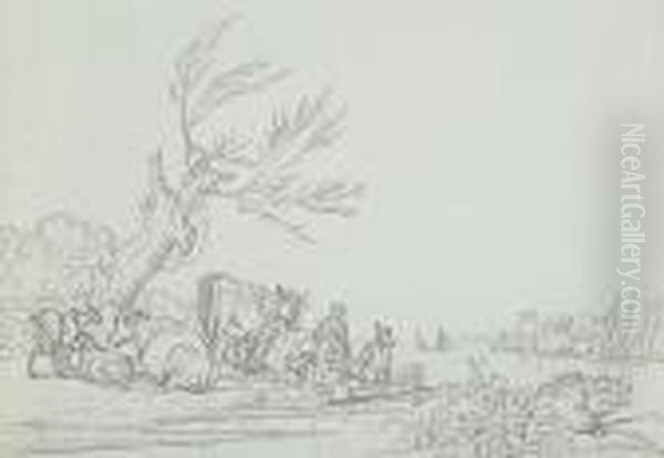 Group Lot Of 10 Drawings - view 1