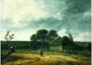 Paysage A La Chaumiere by Georges Michel