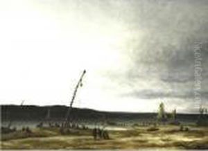 Landscape With Fishermen by Georges Michel