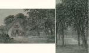 Scene D'auberge (recto) - Sous-bois (verso)