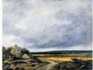 Paysage D'orage En Ile De France by Georges Michel