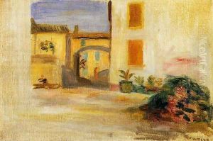 Farm Courtyard, Midday by Pierre Auguste Renoir