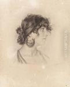 Profilo Femminile (annunziata) by Francesco Paolo Michetti