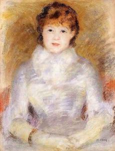 Portrait of a Young Woman (aka Ellen Andree) 1877 by Pierre Auguste Renoir