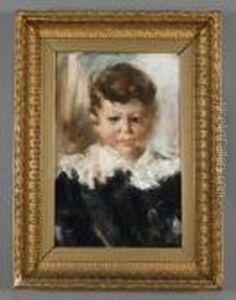 Ritratto Di Ragazzo Con Colletto Bianco by Francesco Paolo Michetti