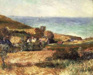 View of the Seacoast near Wargemont in Normandy 1880