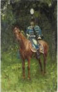 Umberto I A Cavallo by Francesco Paolo Michetti