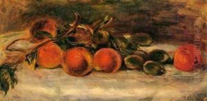 Still Life with Peaches and Chestnuts by Pierre Auguste Renoir
