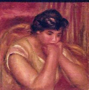Woman Leaning on Her Elbows by Pierre Auguste Renoir