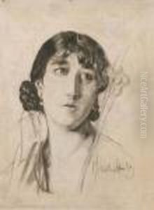 Ritratto Della Moglie by Francesco Paolo Michetti