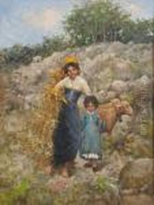 Attributed To Francesco Paolo Michetti . by Francesco Paolo Michetti