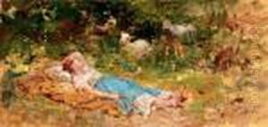 Pastorella Dormiente by Francesco Paolo Michetti