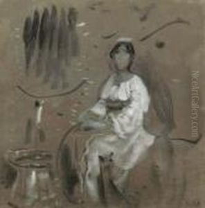 Donna Seduta by Francesco Paolo Michetti