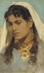 Study Of An Arab Girl by Francesco Paolo Michetti