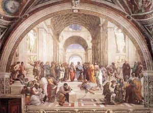 The School of Athens (from the Stanza della Segnatura) 1510-11