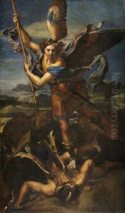 Saint Michael Trampling the Dragon 1518