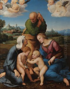 The Holy Family with Saints Elizabeth and John (or The Canigiani Holy Family) The Holy Family with Saints Elizabeth and John (or The Canigiani Holy Family)