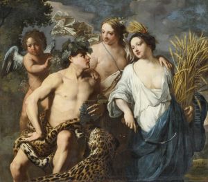 Ceres, Bacchus And Venus by Jan Miel