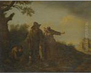 Landscape With Travellers by Jan Miel