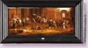 Scene De Pillage D'un Monastere by Jan Miel