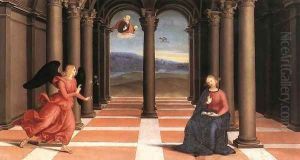 The Annunciation (Oddi altar, predella) The Annunciation (Oddi altar, predella)