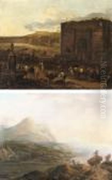 An Italianate Landscape With Figures - view 1