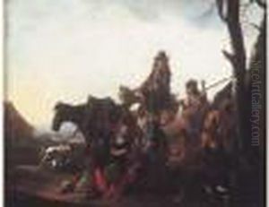 L'arret Des Voyageurs Dans La Campagne Italienne L'arret Des Voyageurs Dans La Campagne Italienne