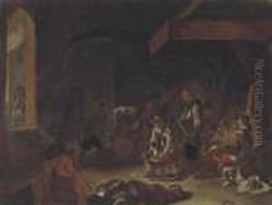 Figures In A Forge by Jan Miel