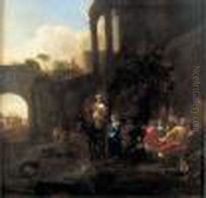 Cavalier Devant Une Auberge by Jan Miel