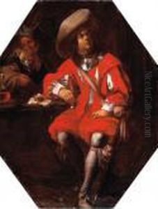 A Gentleman Seated In A Tavern A Gentleman Seated In A Tavern