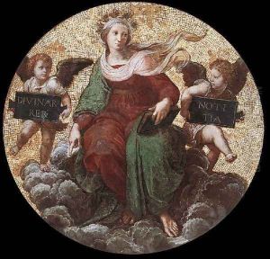 The Stanza Della Segnatura Ceiling Theology by Raphael