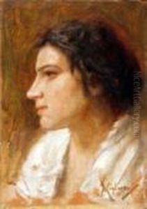 Profilo Di Fanciulla by Vincenzo Migliaro