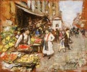 Strada Con Mercatino A Napoli