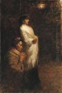 Due Donne In Preghiera by Vincenzo Migliaro