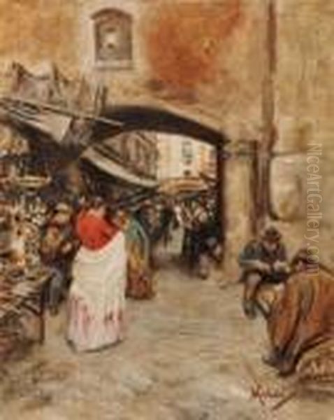Piazza Francese A Napoli by Vincenzo Migliaro