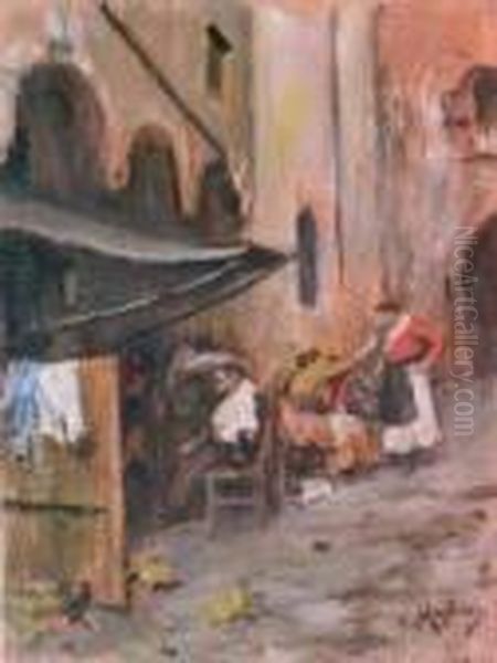 Scena Di Vita Nei Vicoli Di Napoli - view 1