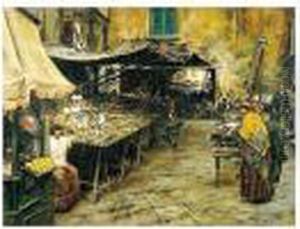 Market Day, Naples by Vincenzo Migliaro