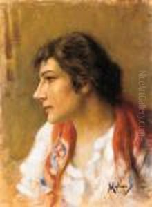 Il Fazzoletto Rosso (1900-1910) by Vincenzo Migliaro