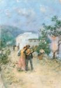 Il Suonatore E La Sua Donna (1900-1905) by Vincenzo Migliaro