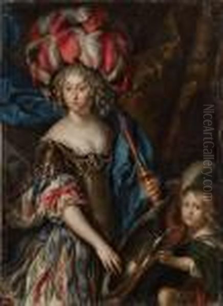 Wohl Bildnis Der Grande Mademoiselle Als Amazone - view 1