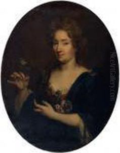 Portrait De Femme A La Fleur D'oranger