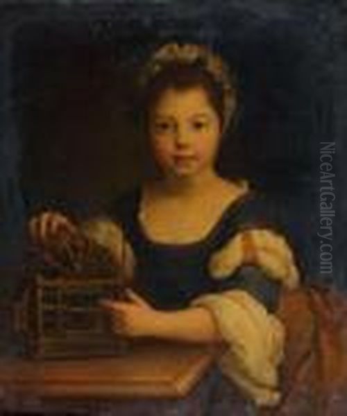 Jeune Fille A La Cage A Oiseau - view 1