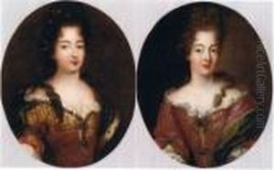 Deux Portraits En Buste De Jeunes Femmes