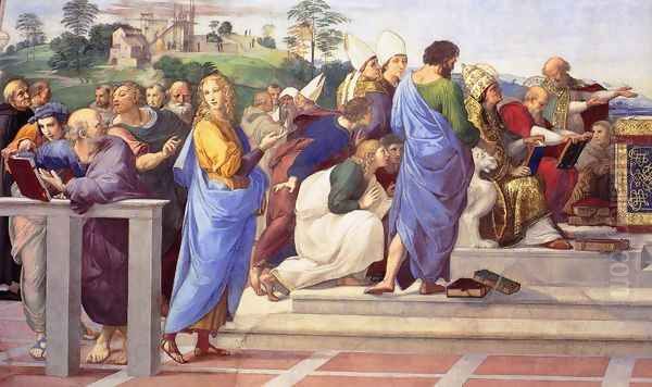 Disputation of the Holy Sacrament (La Disputa) [detail: 11] - view 1