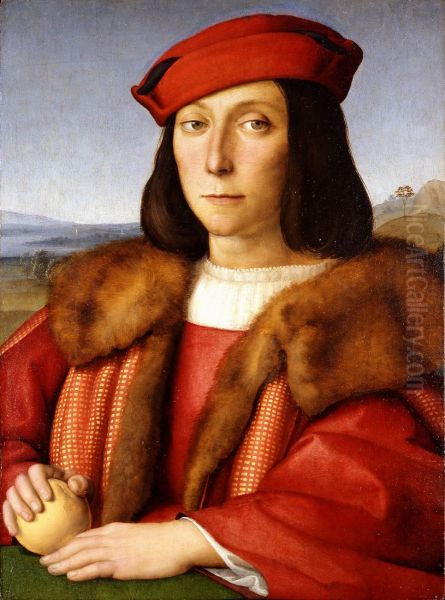 Young Man With An Apple - view 1