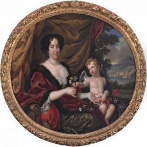 Portait Of Hortense Mancini by Pierre Mignard