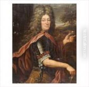 Portrait D'homme En Armure by Pierre Mignard