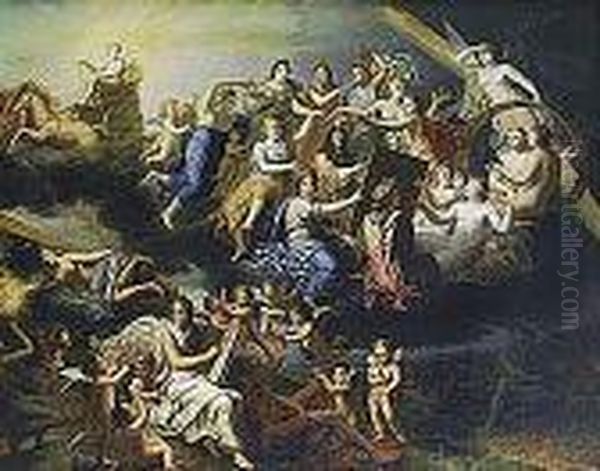 Apoteosis De Un Pintor, Quiza Pierre Mignard - view 1
